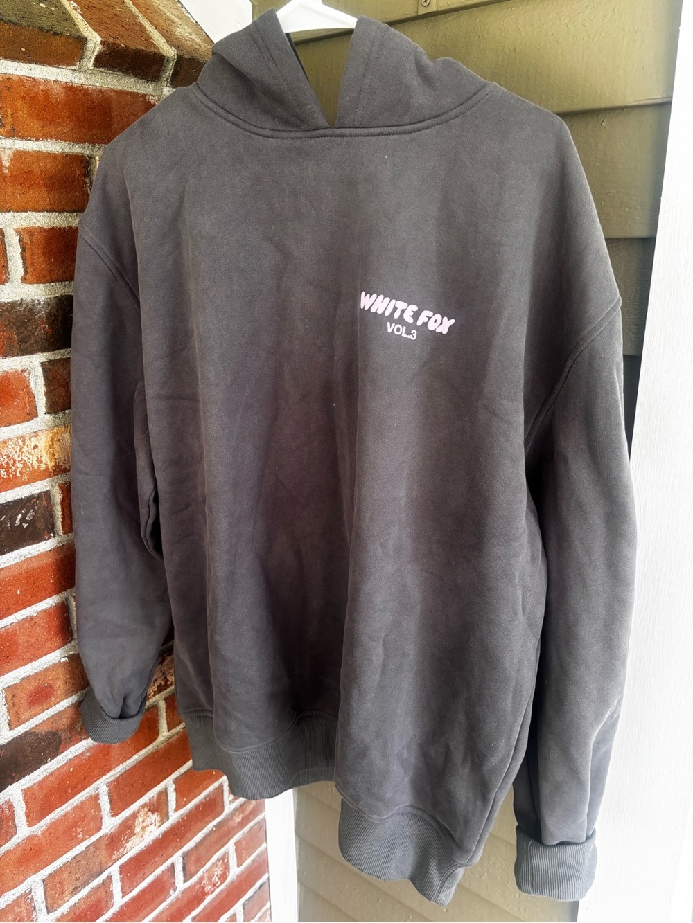 White Fox Boutique Charcoal Gray 'White Fox Vol.3' Hoodie